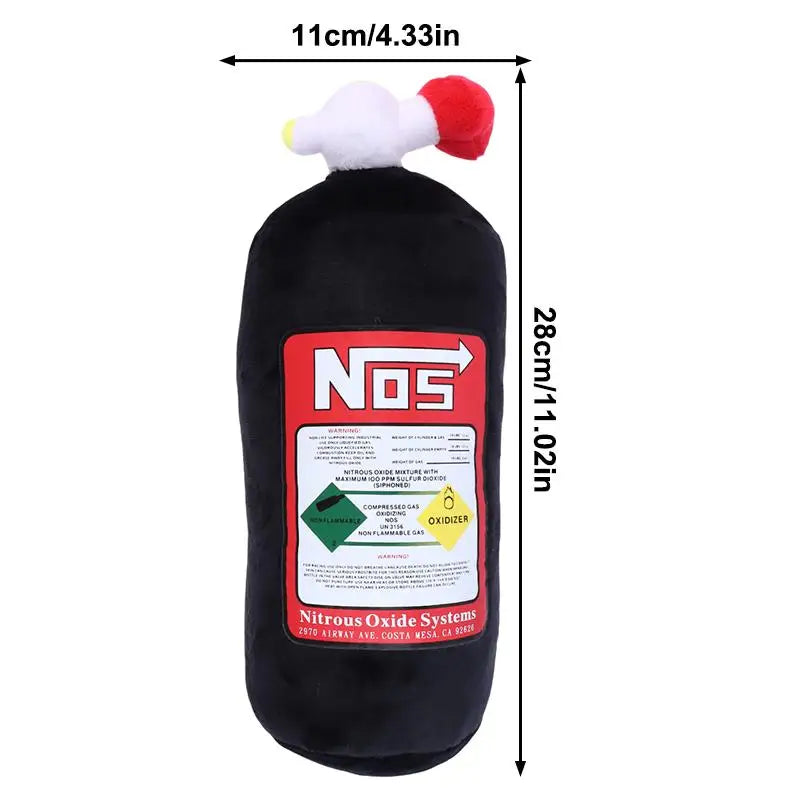 NOS Bottle Car Neck Pillow – Plush Headrest Cushion Support