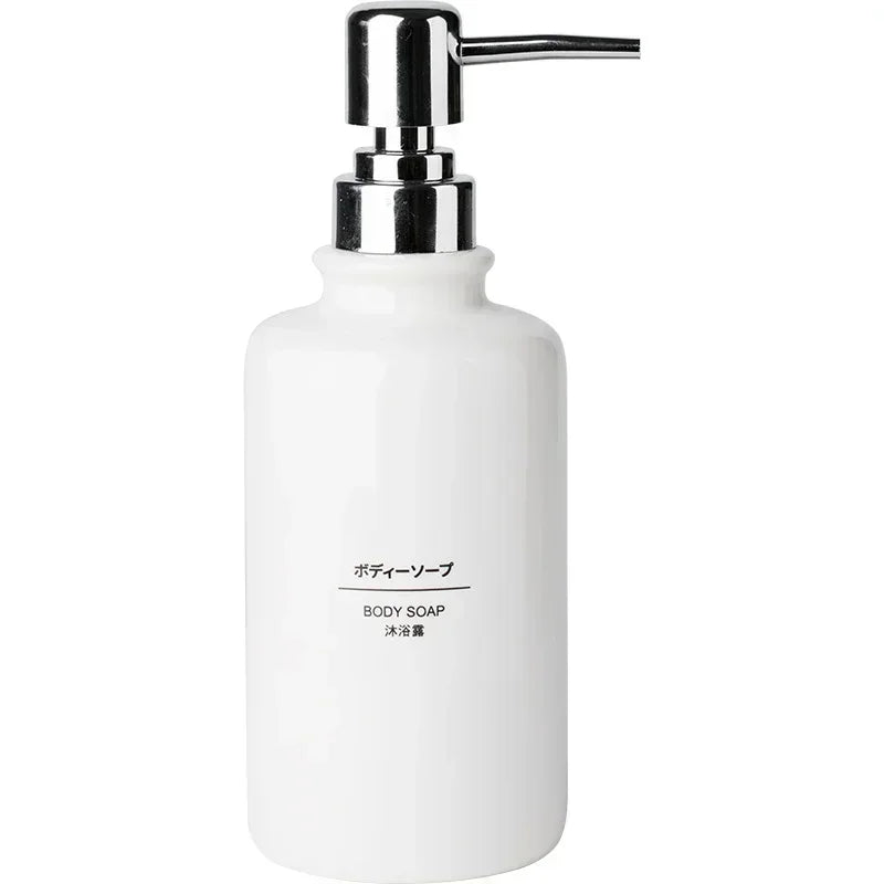 Ceramic Liquid Soap Dispensers, Emulsion Sub Bottl, Latex Bottles, Bathroom Accessories Set, Wedding Gift, 1piece Peaceful Pleasures Health and Wellness