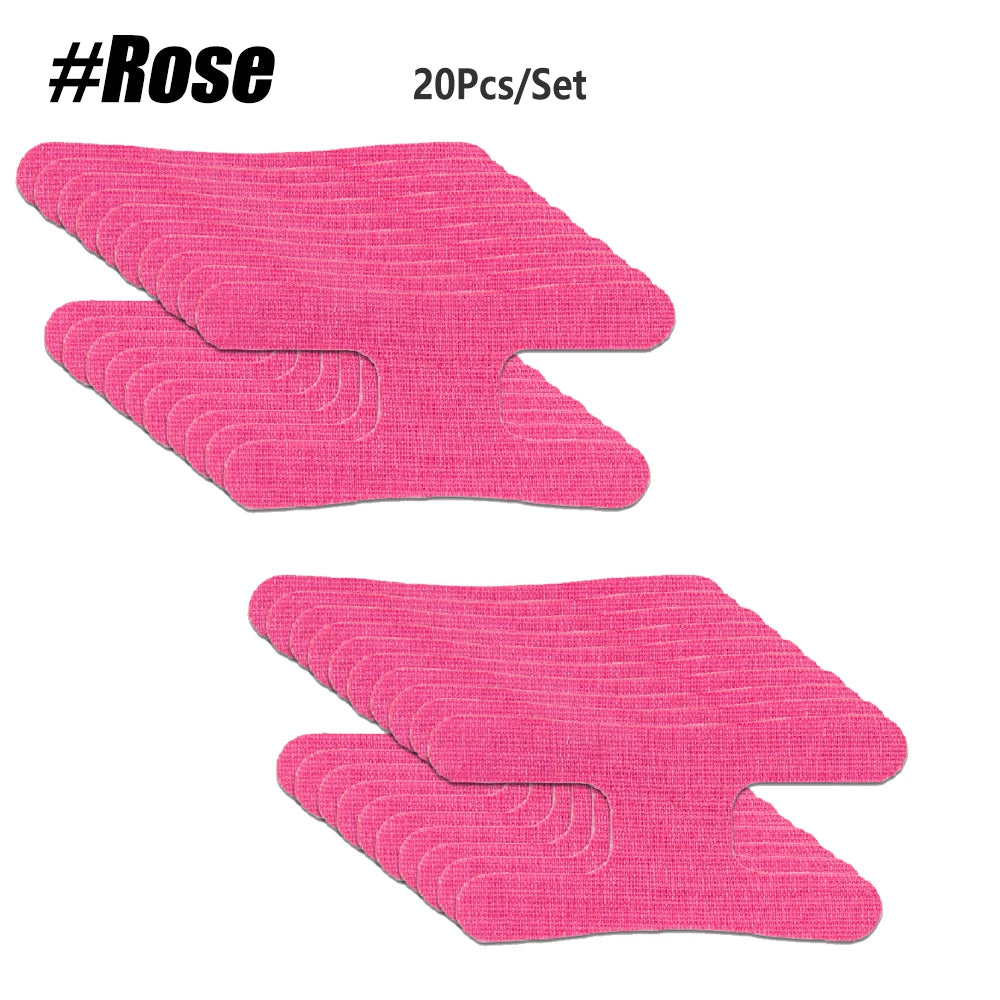 Thumb & Finger Kinesiology Tape | Self-Adhesive Joint Support Kinesiology Finger Tape Peaceful Pleasures Health and Wellness Rose Red-20PCS
