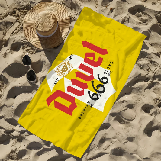 Duvel Beer Quick-Dry Large Beach Towel | Pool, Gym & Travel Quick-Dry Beach Towel Peaceful Pleasures Health and Wellness