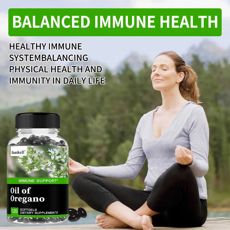 Oregano Oil Capsules - Carvacrol & Thymol, Immune, Digestive & Intestinal Flora Support, Antioxidant, Boosts Blood Circulation Peaceful Pleasures Health and Wellness