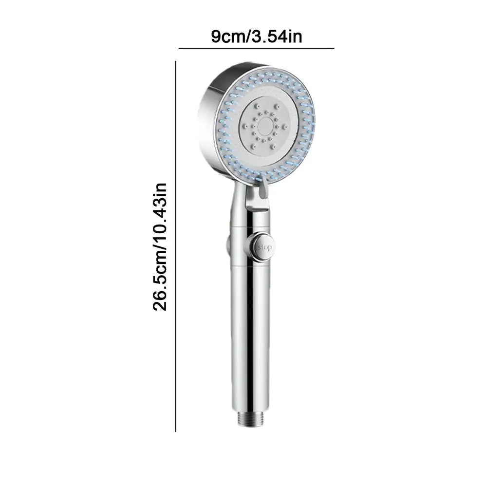 Filtered Handheld Shower Head Adjustable 5-Mode Bathroom Shower Nozzle Multilayer Filtration Bathing Sprayer Hotel Home Bathroom Peaceful Pleasures Health and Wellness Red China Mainland