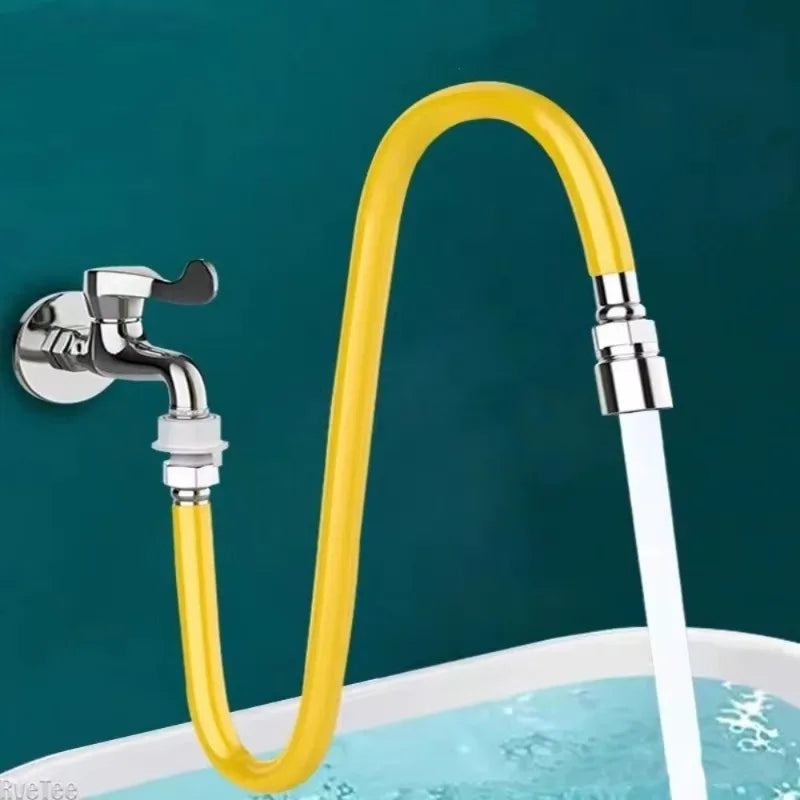 2-Mode Flexible Faucet Extender | Bendable Stainless Steel Hose
