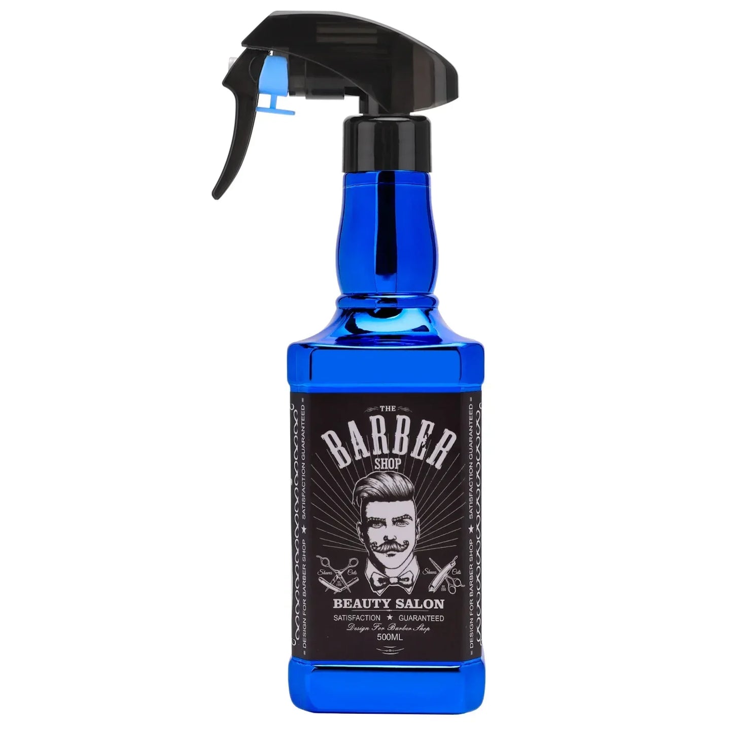 500ML Plating Barber Haircut Spray Bottle Empty Continuous Atomizer Water Sprayer For Salon Hairdresser Accessories Barber Tools Peaceful Pleasures Health and Wellness Blue