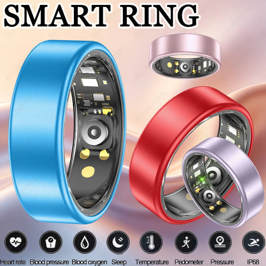 Fashion Smart Ring Heart Rate Blood Pressure Blood Oxygen Monitor Sports Tracking IP68 Waterproof Smartring 7 colors available Peaceful Pleasures Health and Wellness