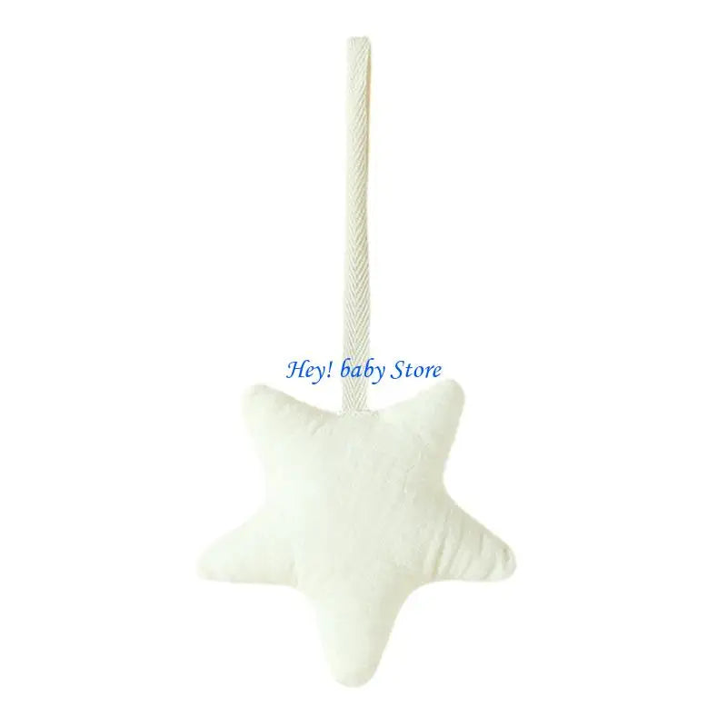 Cotton Baby Pacifier Holder Rattle Toy – Stroller, Crib & Car