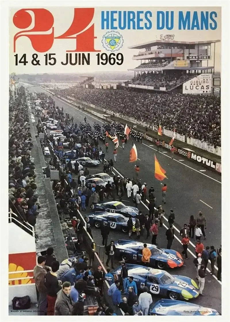F1 Le Mans Race Car Canvas Wall Art | Formula Grand Prix Print