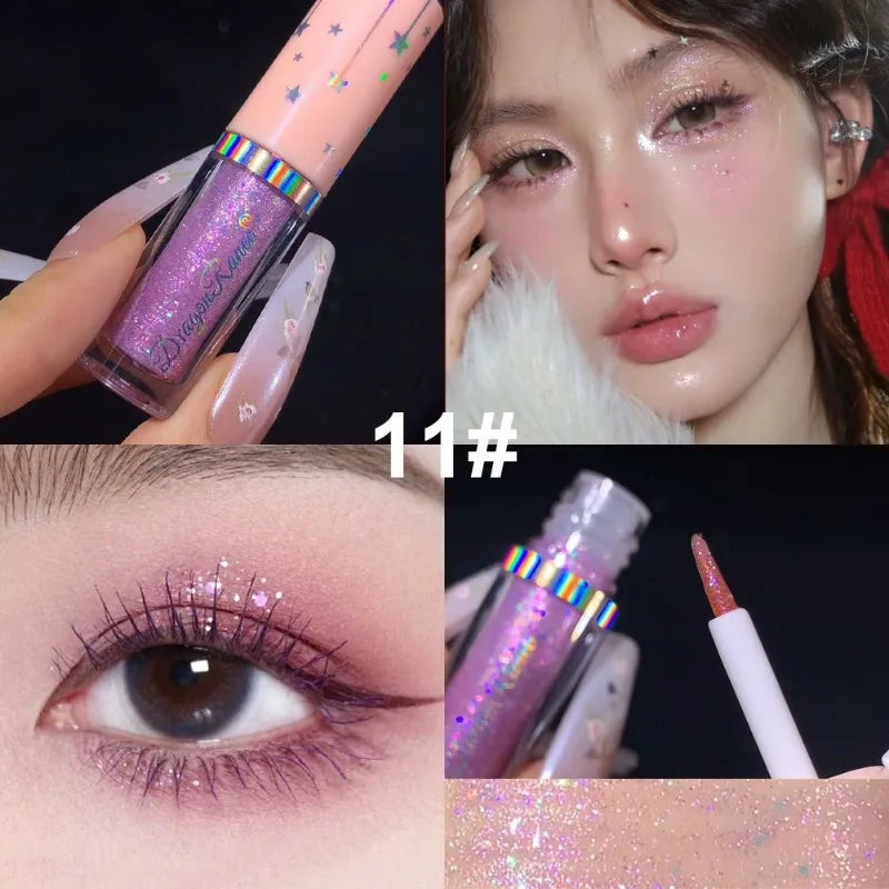 6-Piece Glitter Liquid Eyeshadow Set – Shimmer & Sequin Pens