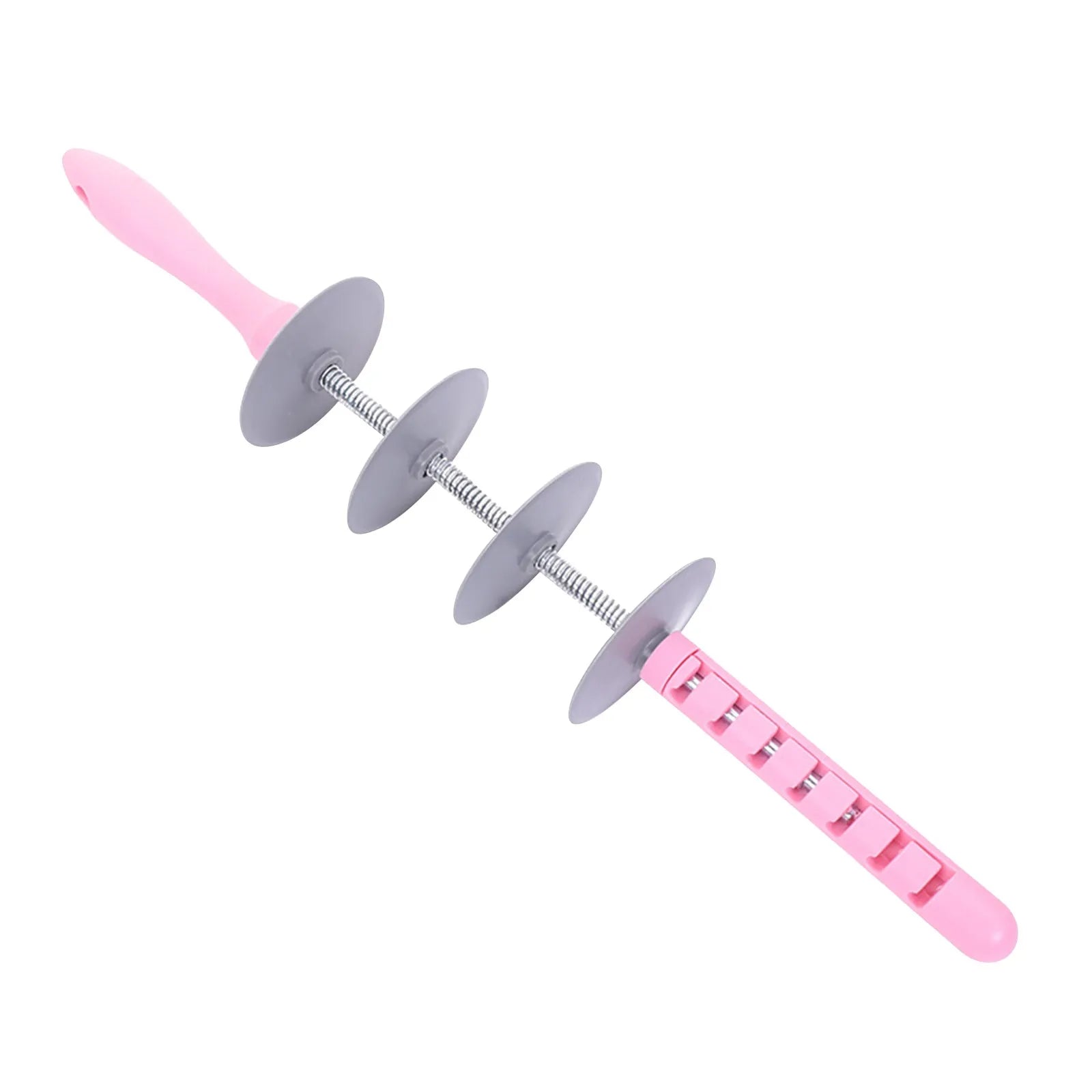 Adjustable Roll ing Pin Slicer Set Cutting Tools Cake Decorating Tools for Kitchen Multi-Function Bread Slicer Croissant Cut Peaceful Pleasures Health and Wellness pink