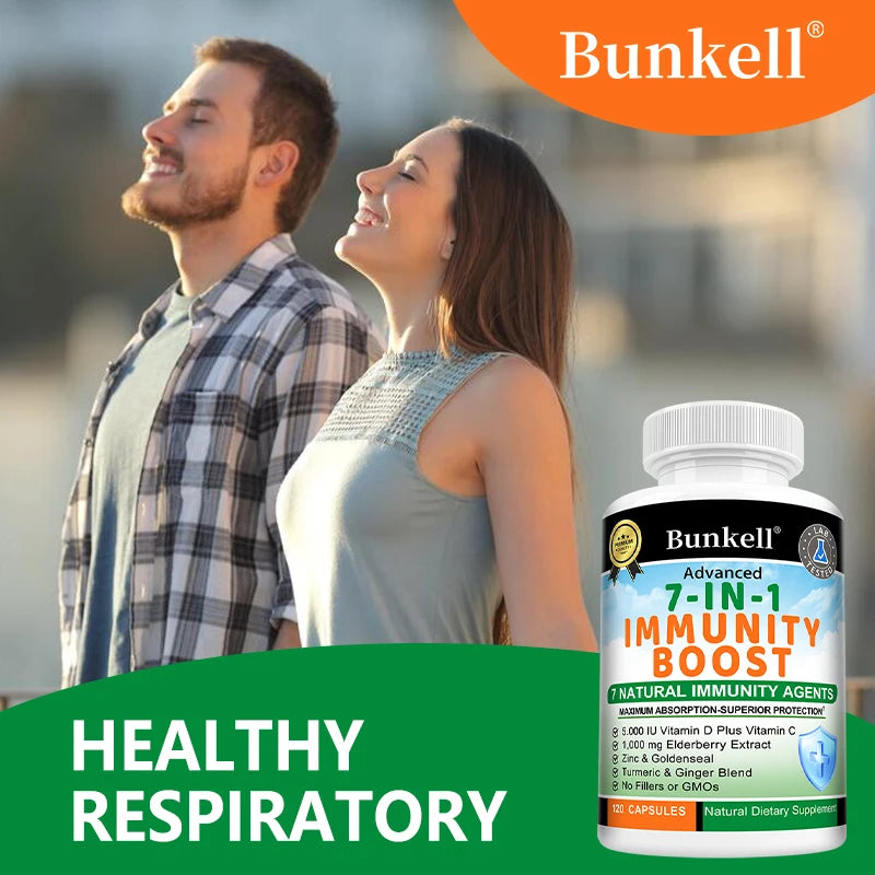 Elderberry Capsules 1000mg - Vitamin C Turmeric, Immune Support, Antioxidant, Energy & Skin Health, Improved Nutrient Absorption Peaceful Pleasures Health and Wellness