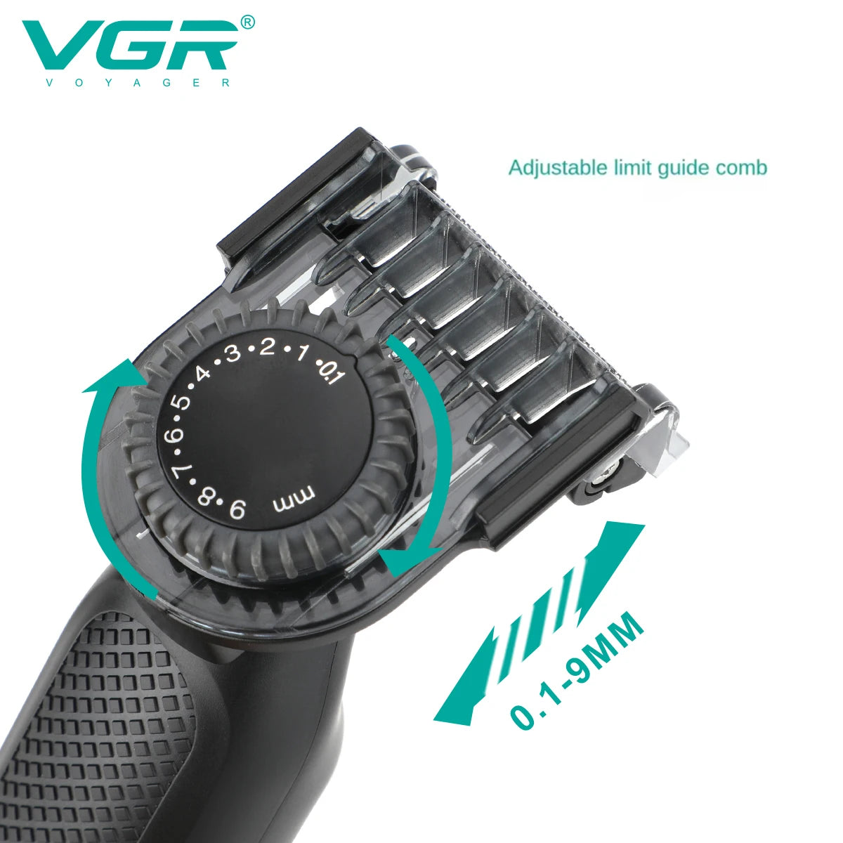 VGR 360 Hair Trimmer Cordless Beard Shaver Professional Hair Cutting Machine Waterproof 2 In 1 Digital Display Trimmer for Men Peaceful Pleasures Health and Wellness