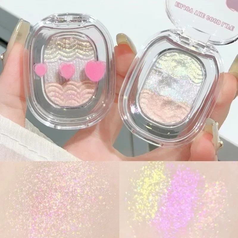 Chameleon Gradient Glitter Eyeshadow Palette | Shimmer Highlight