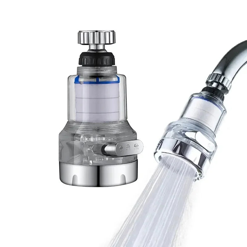 360° Rotating Faucet Water Filter | Universal PP Cotton Purifier