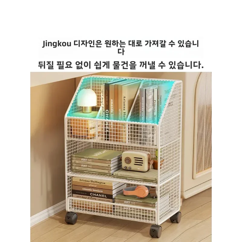 1/2Pcs 3 Levels Mesh Metal File Crate Organizer With Wheels Layered File Cart Storage Cart Bookdesk Side Folders Storage Crate Peaceful Pleasures Health and Wellness