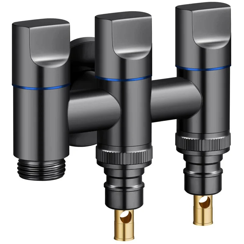 3-Way Angle Valve Multifunctional Diverter | Water Flow Control