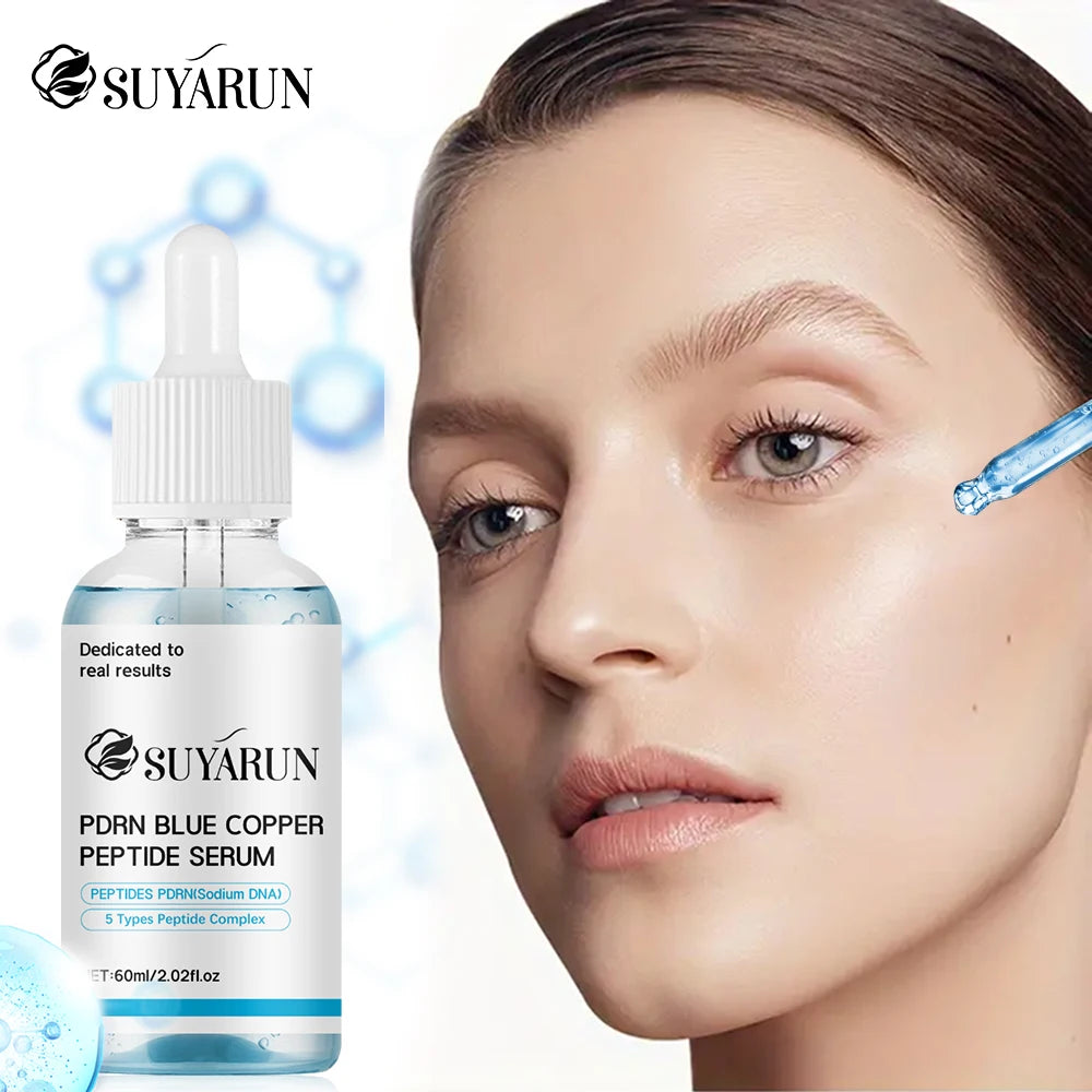 SUYARUN Blue Copper Peptide Serum - Anti-Aging Firming Moisturizer Face Skin Repair,Moisturizing and hydrating Essence. Peaceful Pleasures Health and Wellness