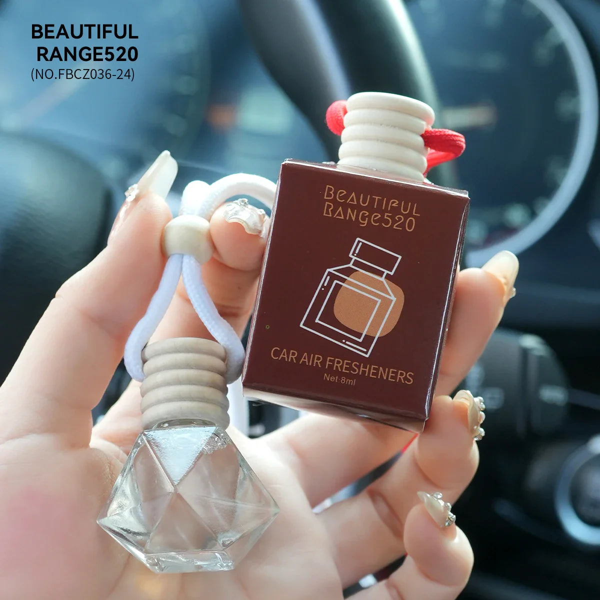 FORMBO Hanging Rope Car Air Freshener – Lasting Scent