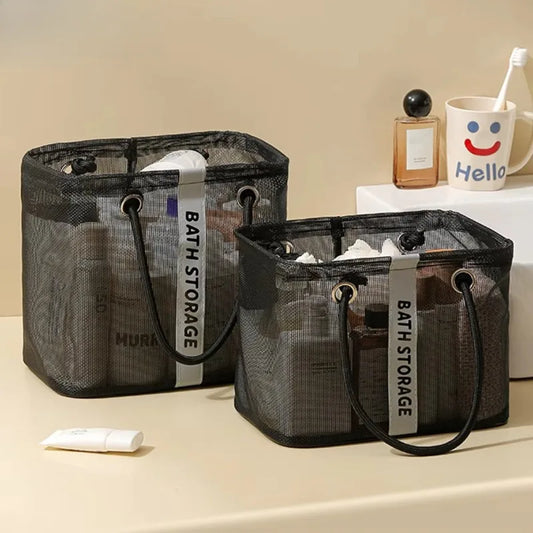 2026 Large Capacity Transparent Cosmetic Bag Portable Travel Shower Makeup Pouch Wash Handbag Toiletries Organizer Unisex Peaceful Pleasures Health and Wellness