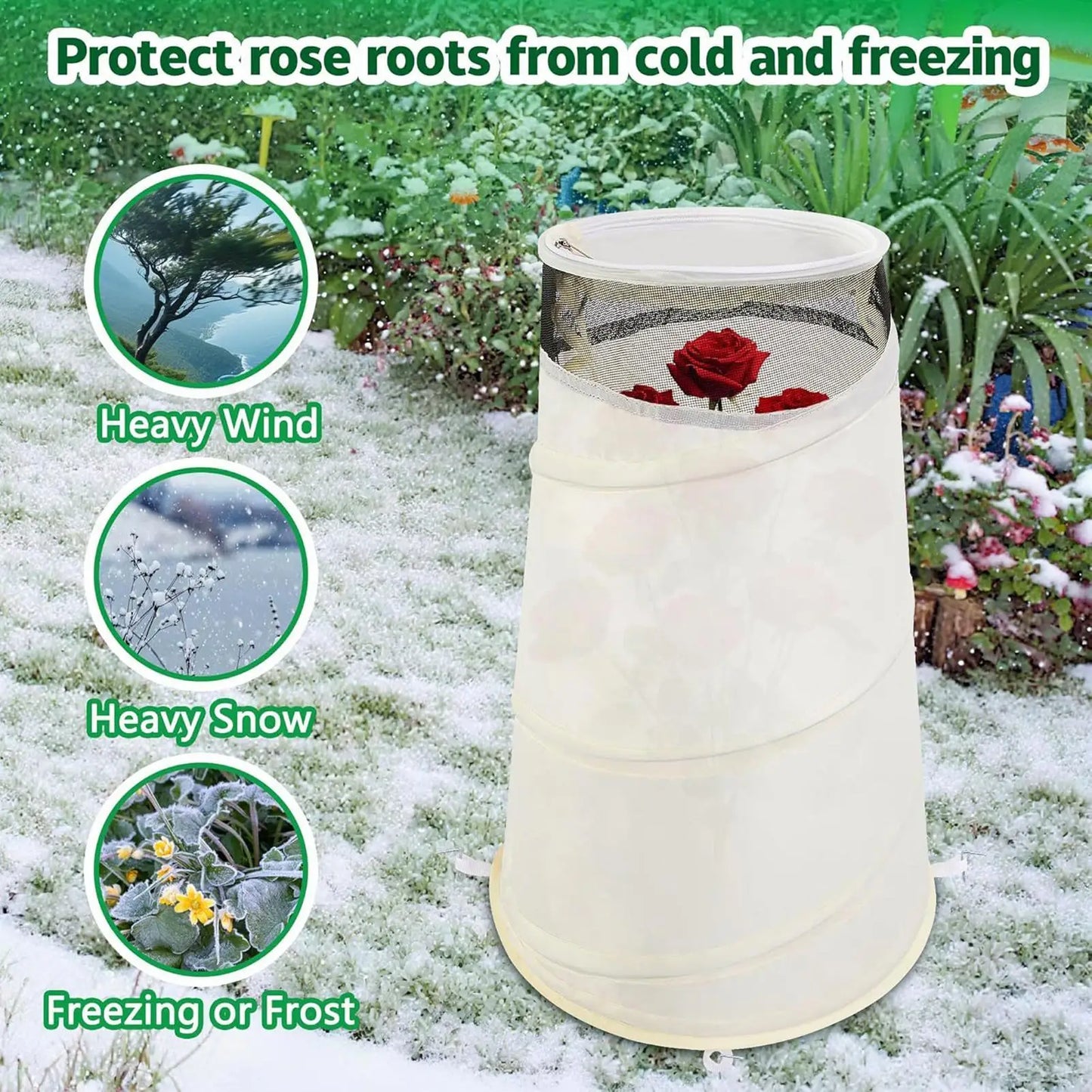 Reusable Rose Cone Winter Frost Protection Cover | Garden