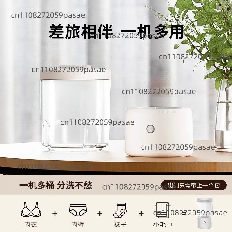 Portable Mini Bucket Washing Machine – USB Wireless Sock Washer
