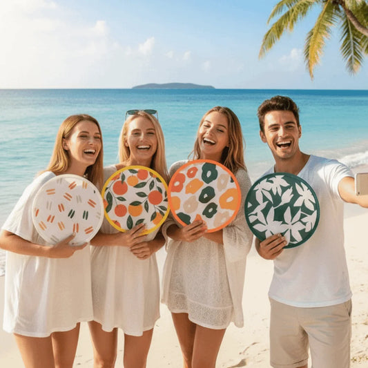 Japanese Style Portable Folding Round Fan – Colorful Mini Handheld Folding Hand Fan Peaceful Pleasures Health and Wellness