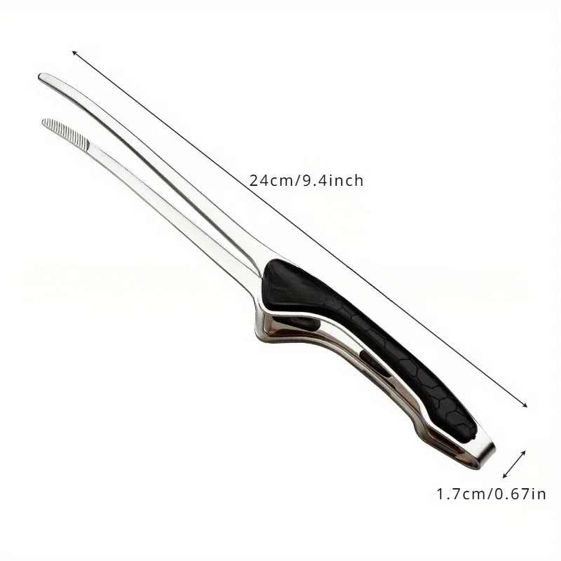 1pc Stainless Steel Kitchen Tongs, Serving Tongs for Cooking, Metal Food Tongs with Non-Slip Comfort Grip, Non-Stick Cooking Ton Peaceful Pleasures Health and Wellness