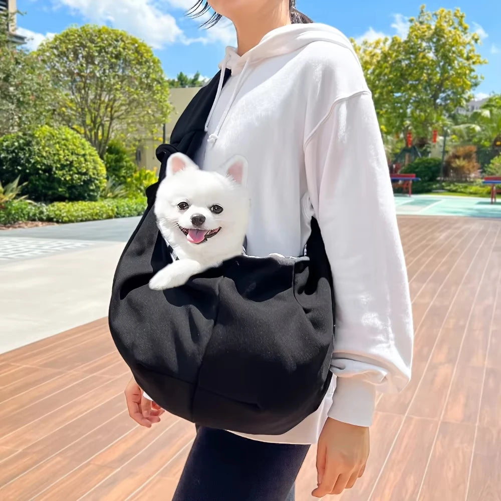 Escape-Proof Dog Cat Sling Carrier for Small Pets Under 16lbs Ideal for Daily Walks and Outdoor Activities Peaceful Pleasures Health and Wellness