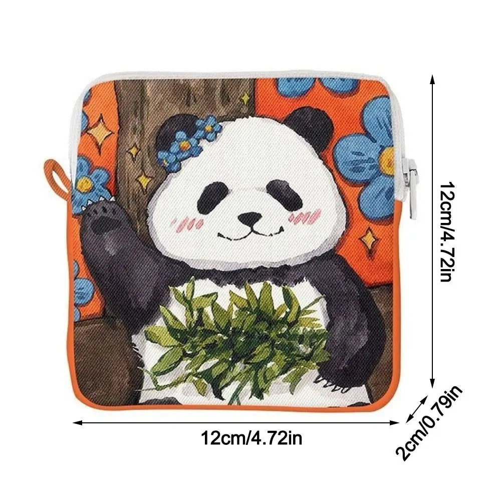 Cute Panda Waterproof PU Storage Pouch | Multi-Purpose Bag