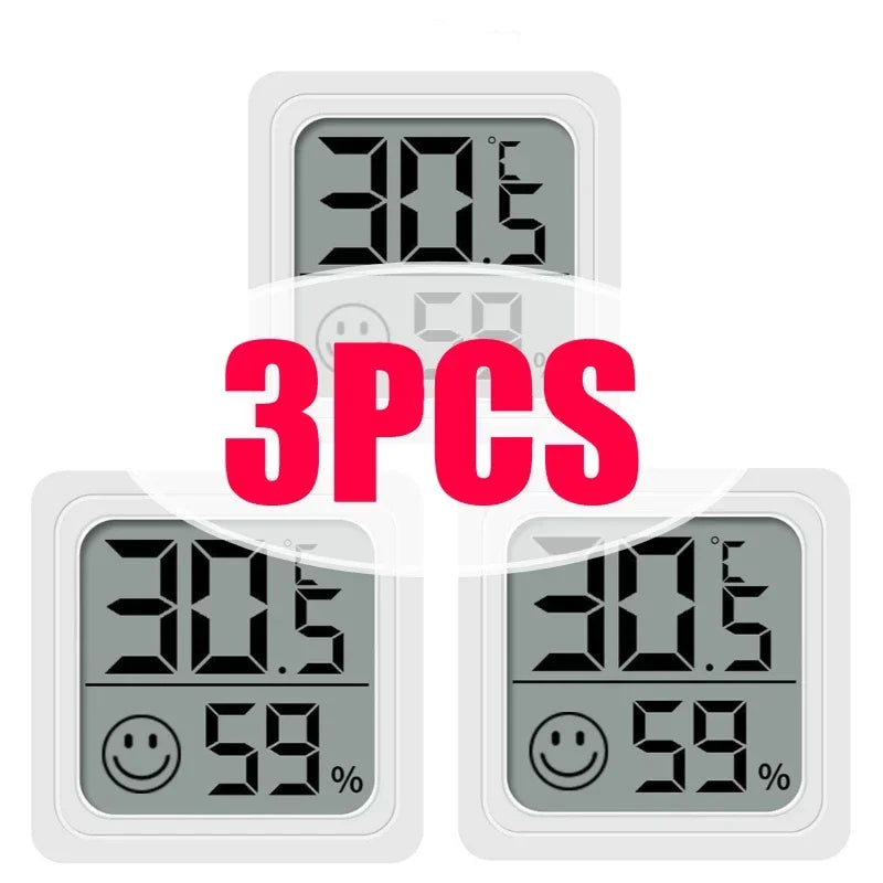6-Pack Mini Digital Thermometer Hygrometer – LCD Indoor/Outdoor