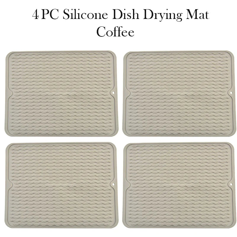 Silicone Dish Drying Mat – Heat Resistant Anti-Slip Sink Mat