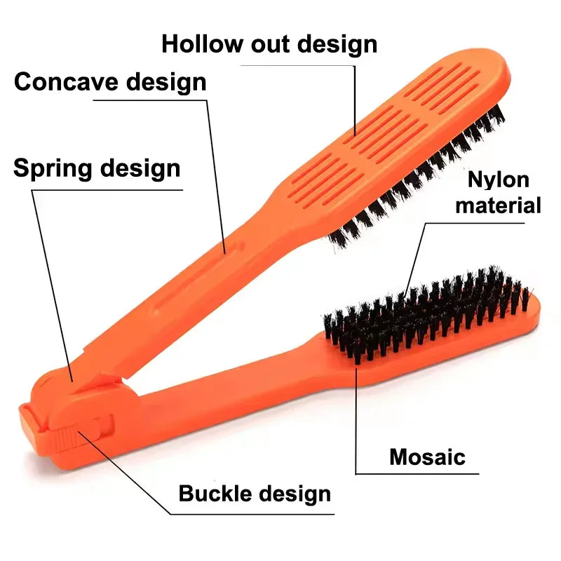 2-in-1 Ceramic Hair Straightener Comb & Styling Brush Hair Styling Brush Peaceful Pleasures Health and Wellness