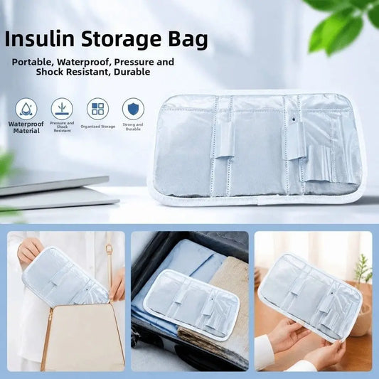 Foldable Aluminum Foil Insulin Cooling Bag | Travel Cooler Insulated Cooling Bag Oasis Select