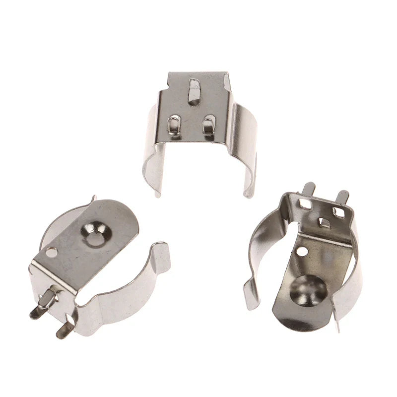 10-Pack Nickel Plated 18650 Battery Contact Clips | Spring Steel