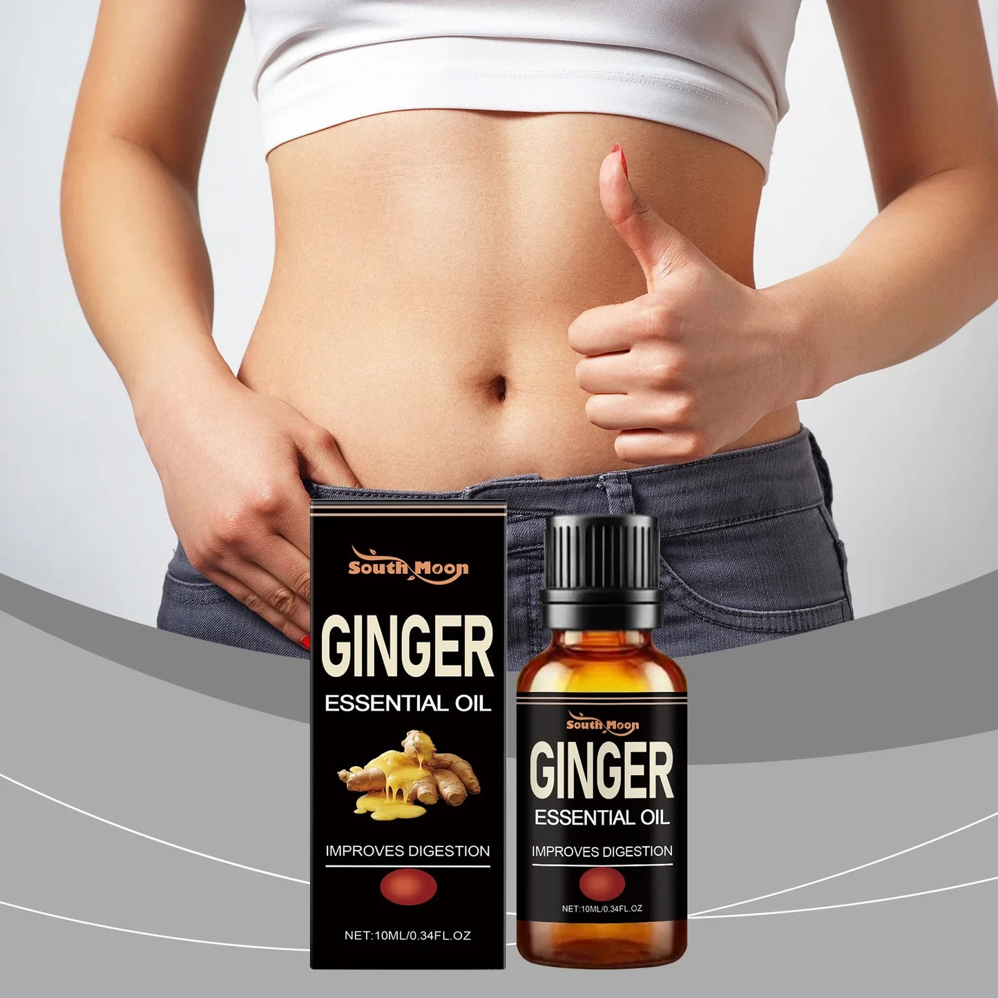 South Moon Ginger Essential Oil – Slimming & Firming Body Oil