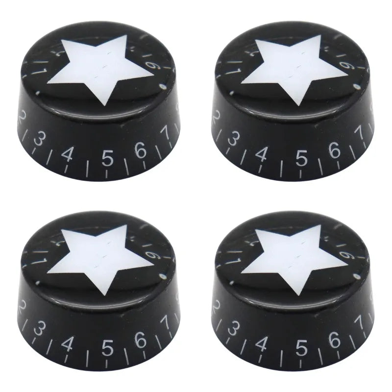 Straight Body Electric Guitar Bass Volume Knob Inlaid Shell