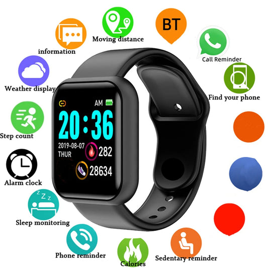 Y68 Smart Watch – Fitness Tracker with Sleep Monitor & Bluetooth Fitness Smartwatch Peaceful Pleasures Health and Wellness