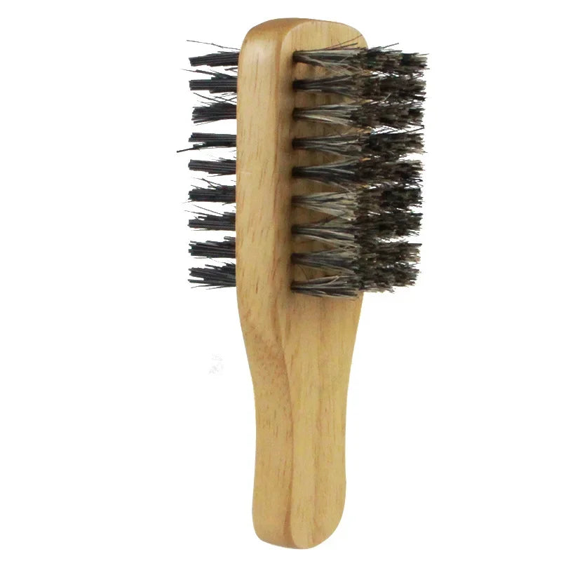 Men Boar Bristle Hair Brush Natural Wooden Wave Brush for Male, Styling Beard Hairbrush for Short,Long,Thick,Curly,Wavy Hair Peaceful Pleasures Health and Wellness S