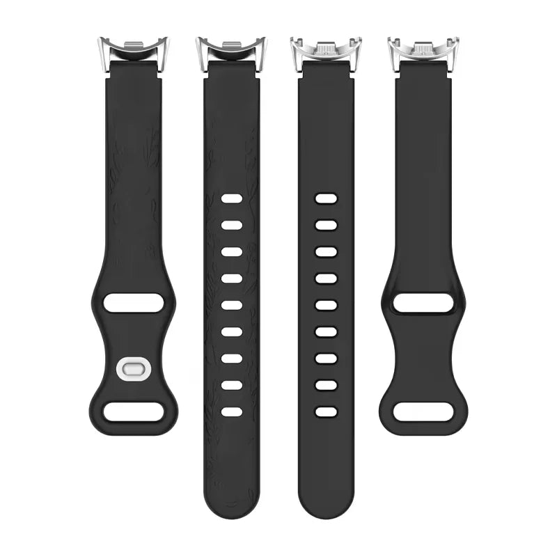 3D Flower Silicone Band for Xiaomi Mi Band 8 & 9 NFC Peaceful Pleasures Health and Wellness