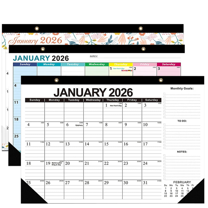 2026–2027 Wall Calendar 18-Month Planner | Home & Office