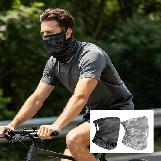 Breathable Sun Protection Face Mask Cooling UV Cover for Outdoor Sports Cycling Hiking Climbing Travel, Men Women Peaceful Pleasures Health and Wellness