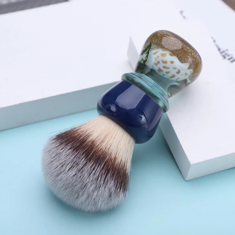 YAQI Atlantis 22MM Synthetic Hair Shaving Brush Portable Travel Cleaning Face High Quality Shaving Brush Tool For Men Peaceful Pleasures Health and Wellness