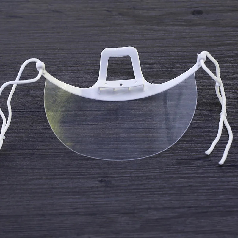 Transparent Anti Fog Kitchen Face Shield Mask Restaurant Catering