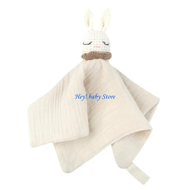 Baby Knitted Rabbit Comforting Towel | Soft Soothe Doll for Newborns