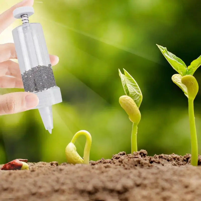 Handheld Seed Dispenser – Manual Garden Seed Planter Tool