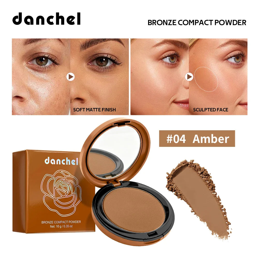 Matte Bronze Pressed Powder – Oil Control Contour Setting