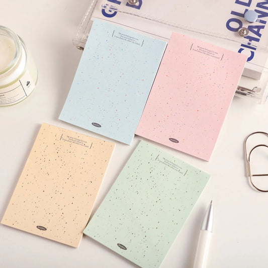 120 Sheets Ins Ink Splatter Notebook Macaron Minimalist Non Stick Peaceful Pleasures Health and Wellness