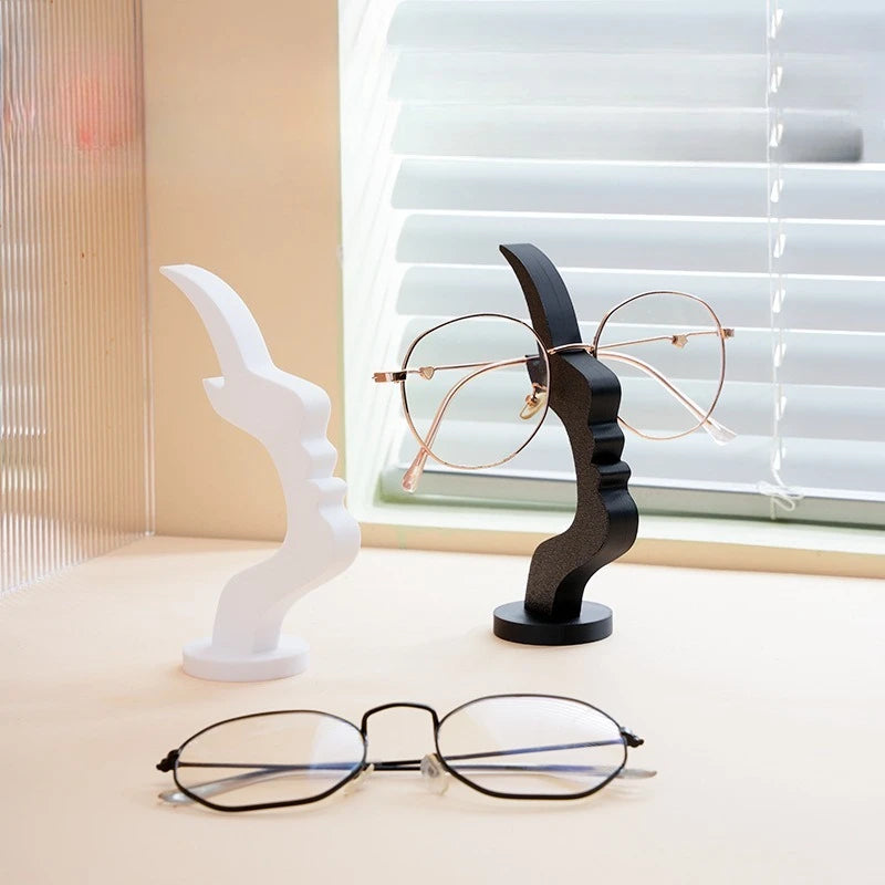 Face Shaped Eyeglass Holder | Desktop Glasses Stand Organizer