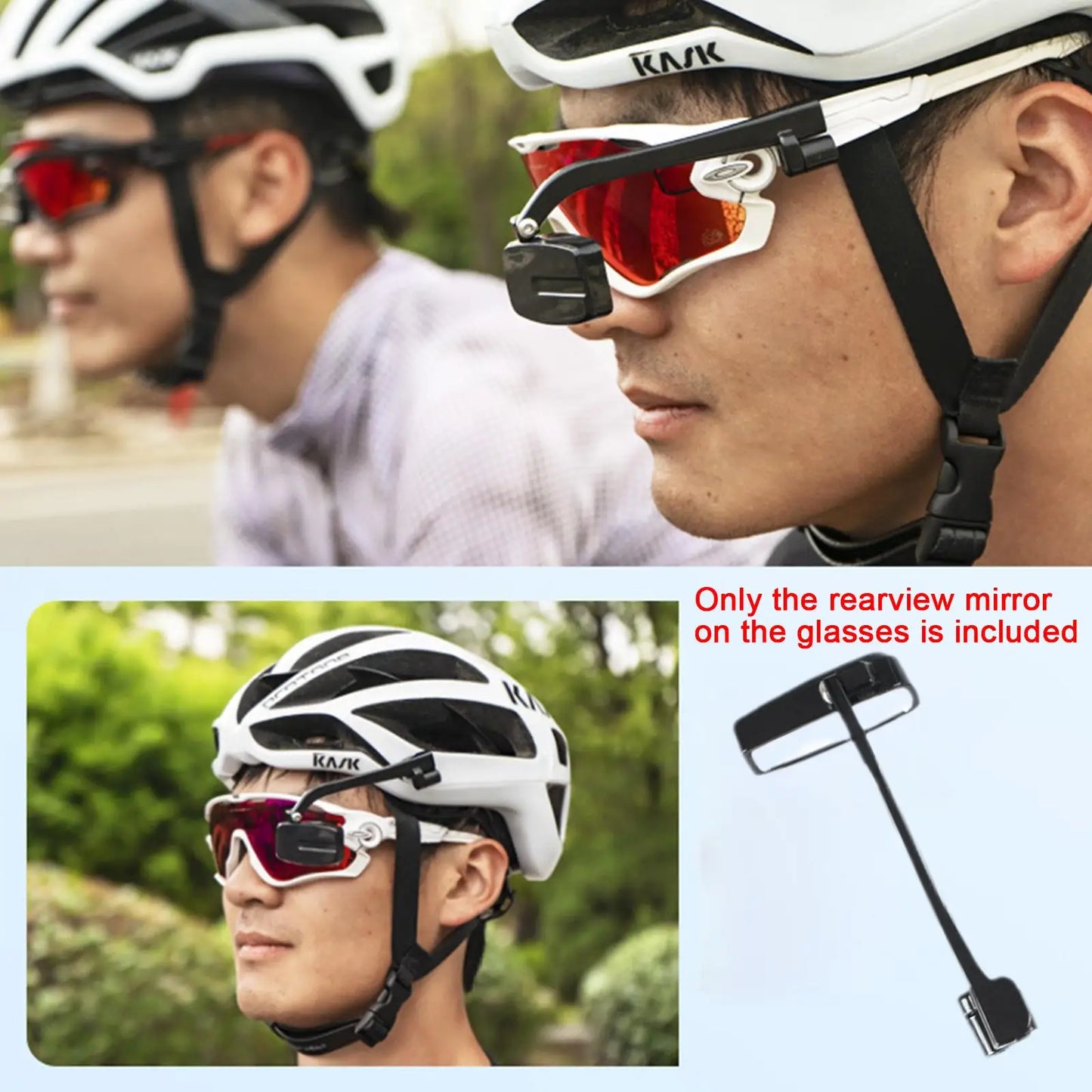 Cycling Goggles Rear View Mirror for Enhanced Safety Peaceful Pleasures Health and Wellness