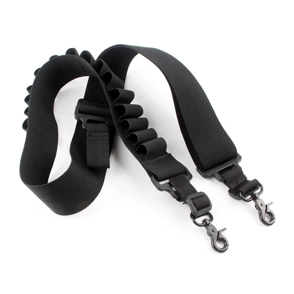 Tactical Double Point Shooting Gun Sling 15 Round Shotgun Shell Bandolier 12& 20 Gauge Stealth Rifle Ammo for Shell Count Peaceful Pleasures Health and Wellness