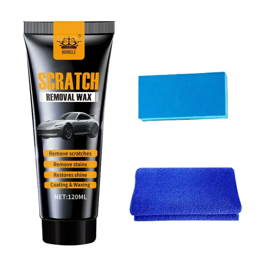 Car Paint Scratch Remover And Repair Wax Remove Surfaces Scratches Repair Wax With Sponge Deep Scratch Repair Agent Peaceful Pleasures Health and Wellness 1set
